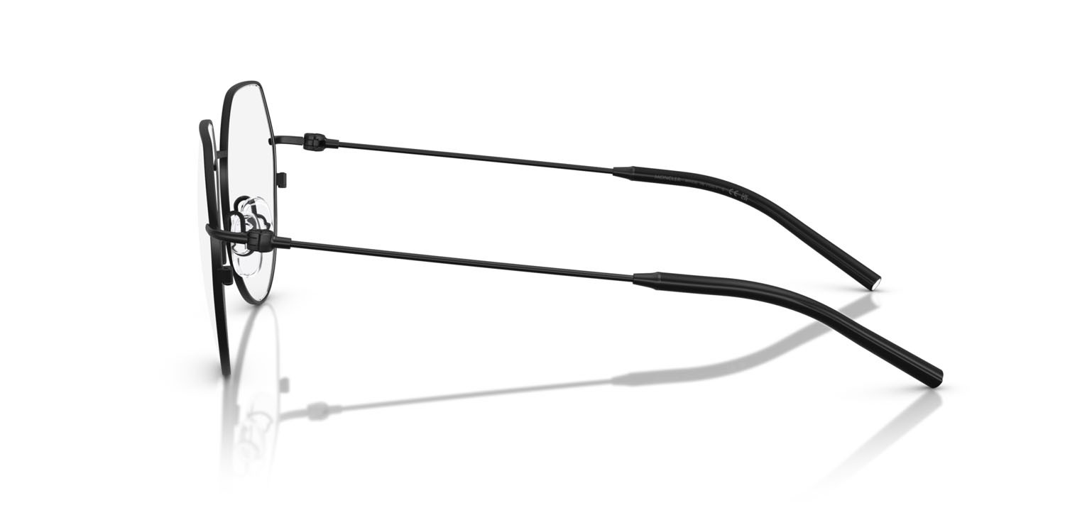 Eyeglasses Moncler ME 1002 (1001) color nero opaco shape irregular lenses lente demo