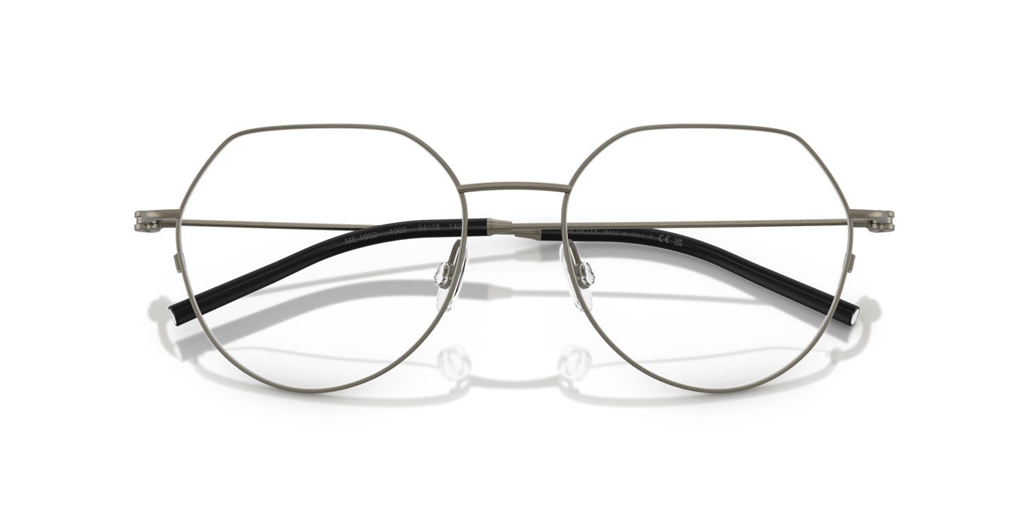 Eyeglasses Moncler ME 1002 (1002) color matte anthracite shape irregular lenses lente demo