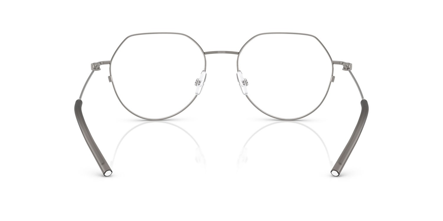 Eyeglasses Moncler ME 1002 (1013) color metallo canna di fucile shape irregular lenses lente demo
