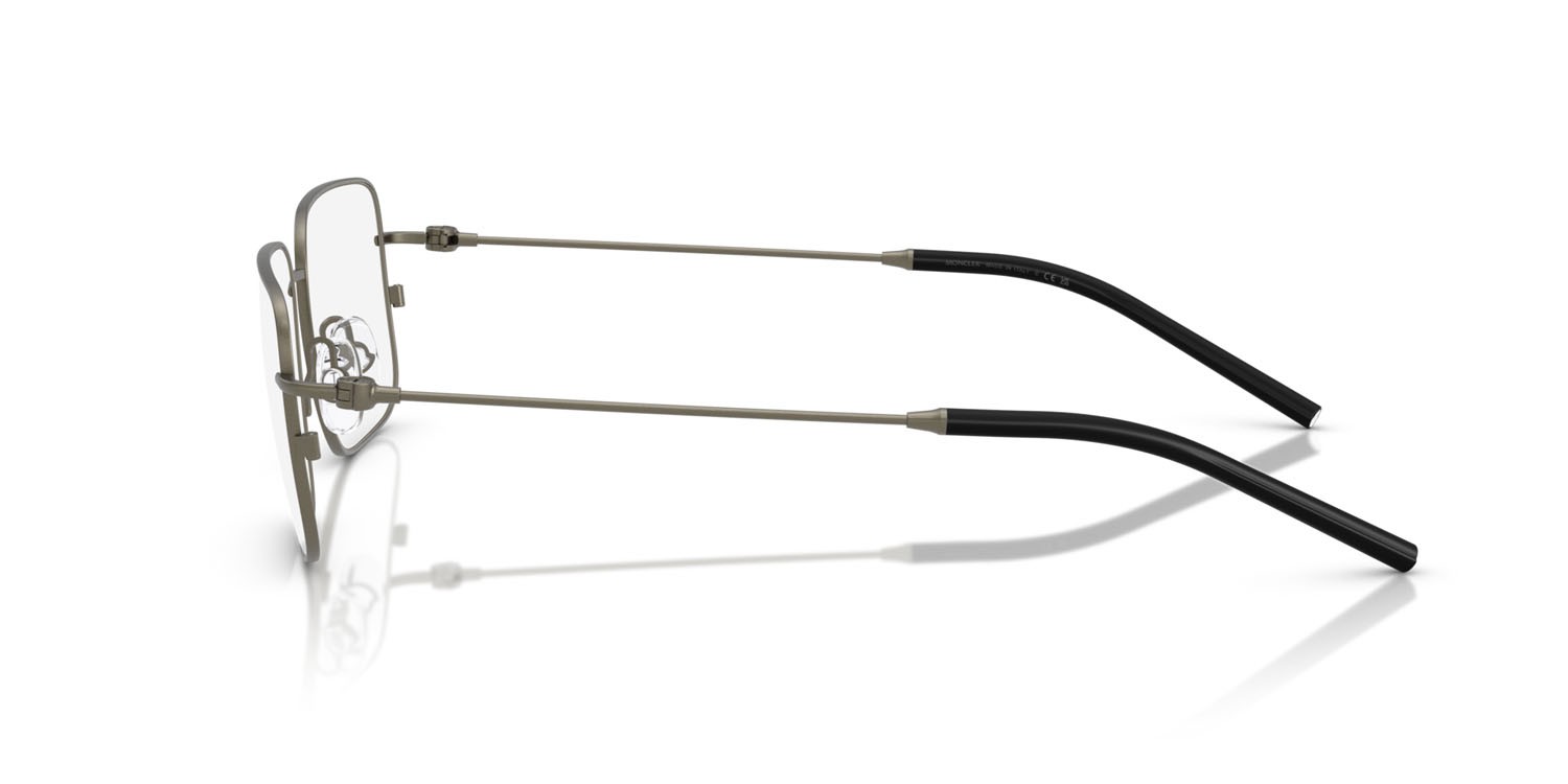 Eyeglasses Moncler ME 1004 (1002) color matte anthracite shape irregular lenses lente demo
