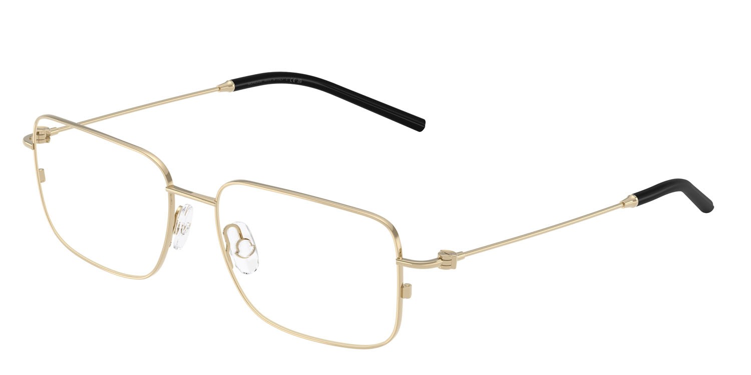 Eyeglasses Moncler ME 1004 (1007) color oro pallido shape irregular lenses lente demo