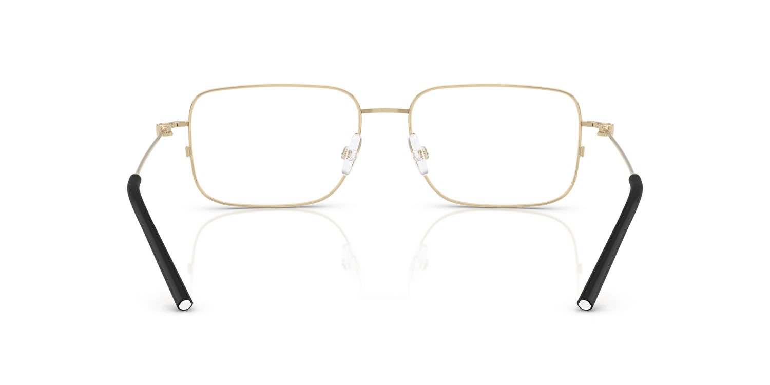 Eyeglasses Moncler ME 1004 (1007) color oro pallido shape irregular lenses lente demo