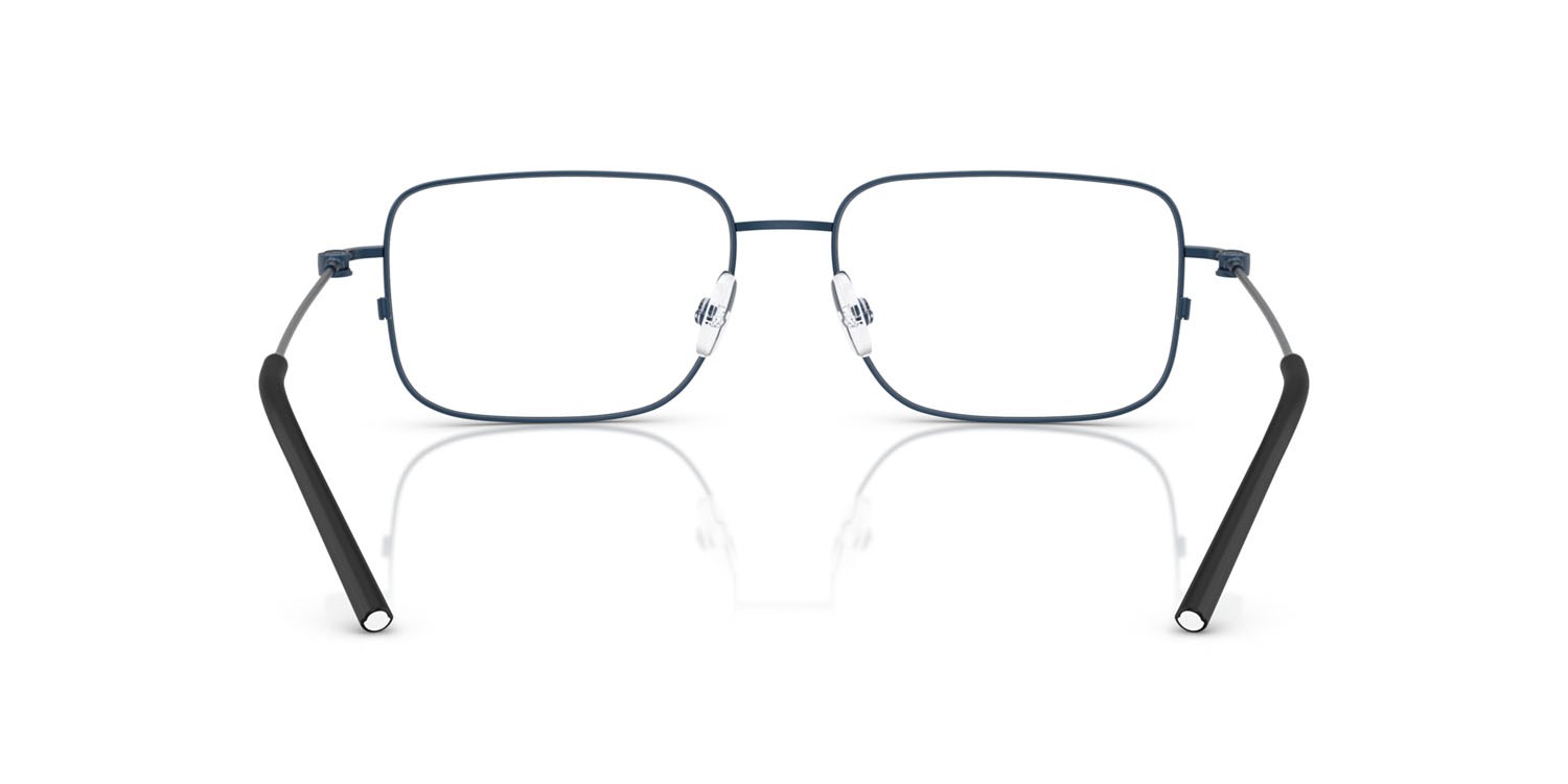 Eyeglasses Moncler ME 1004 (1008) color blu opaco shape irregular lenses lente demo