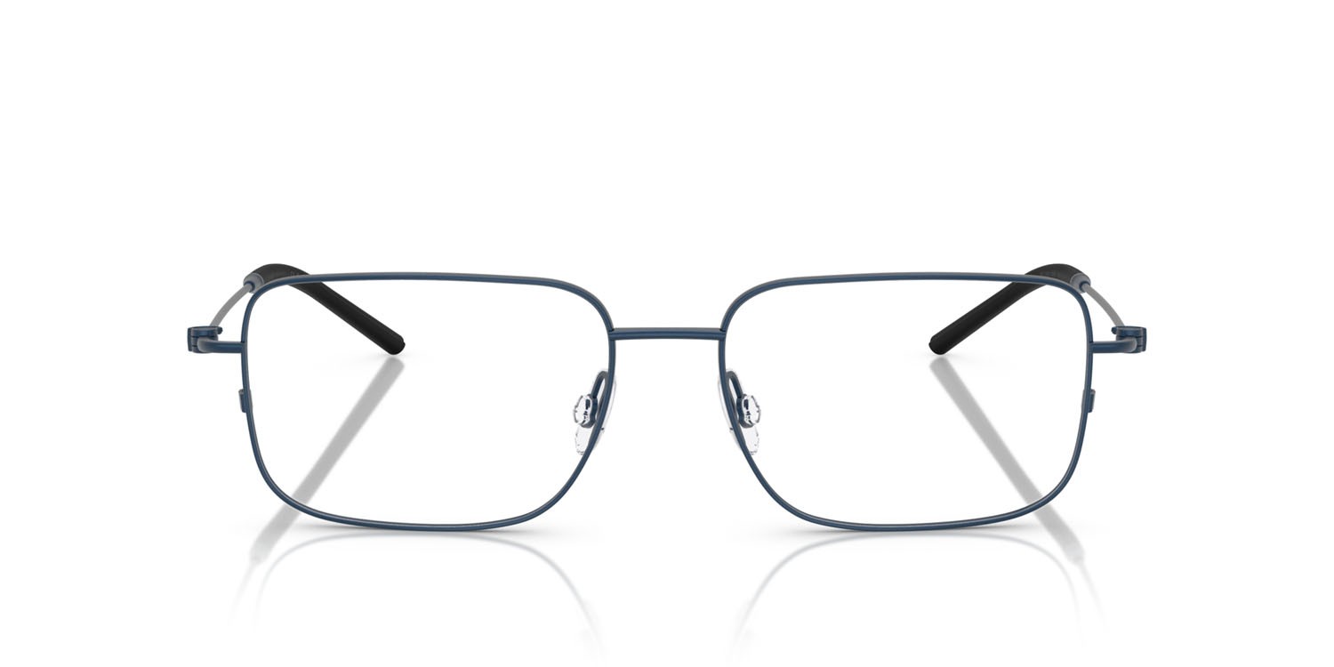 Eyeglasses Moncler ME 1004 (1008) color blu opaco shape irregular lenses lente demo