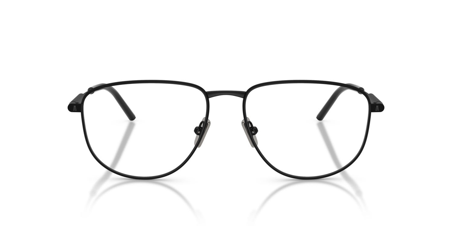Eyeglasses Moncler ME 1005 (1001) color nero opaco shape oval lenses lente demo