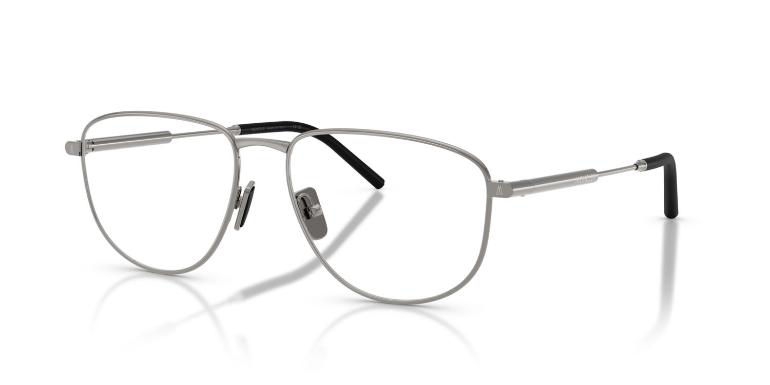 Eyeglasses Moncler ME 1005 (1005) color gunmetal brillante shape oval lenses lente demo