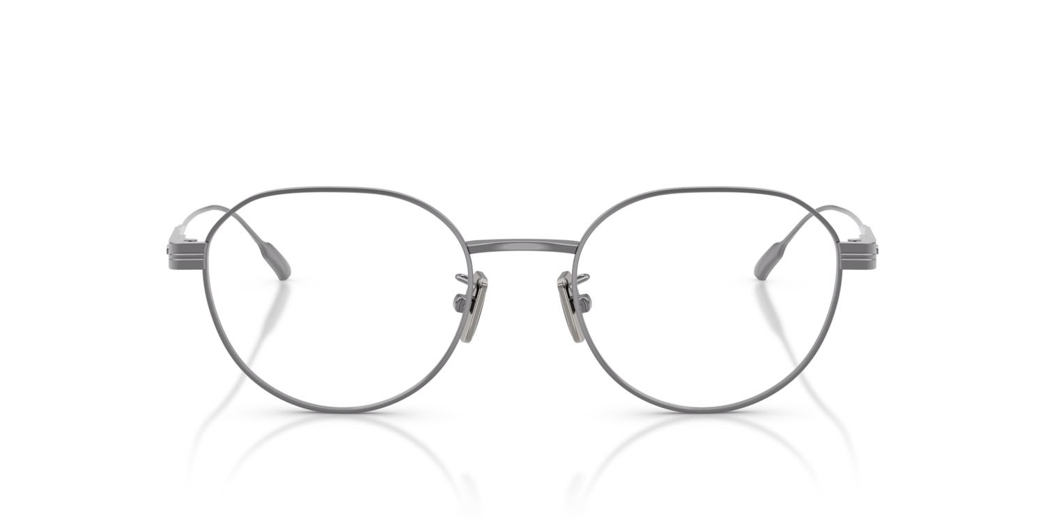 Eyeglasses Moncler ME 1007TD (1005) color gunmetal brillante shape round lenses lente demo