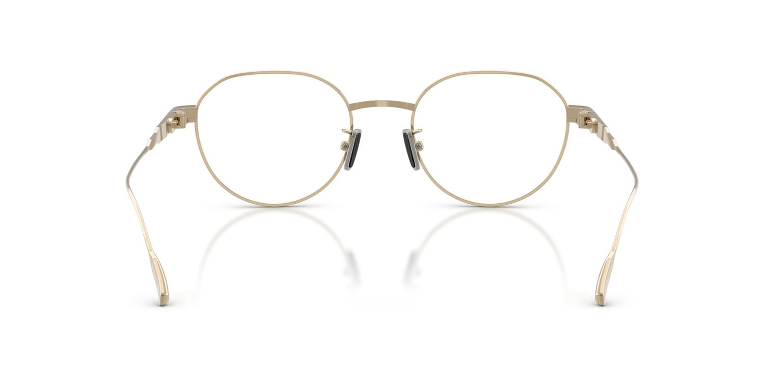 Eyeglasses Moncler ME 1007TD (1007) color oro pallido lucido shape round lenses lente demo