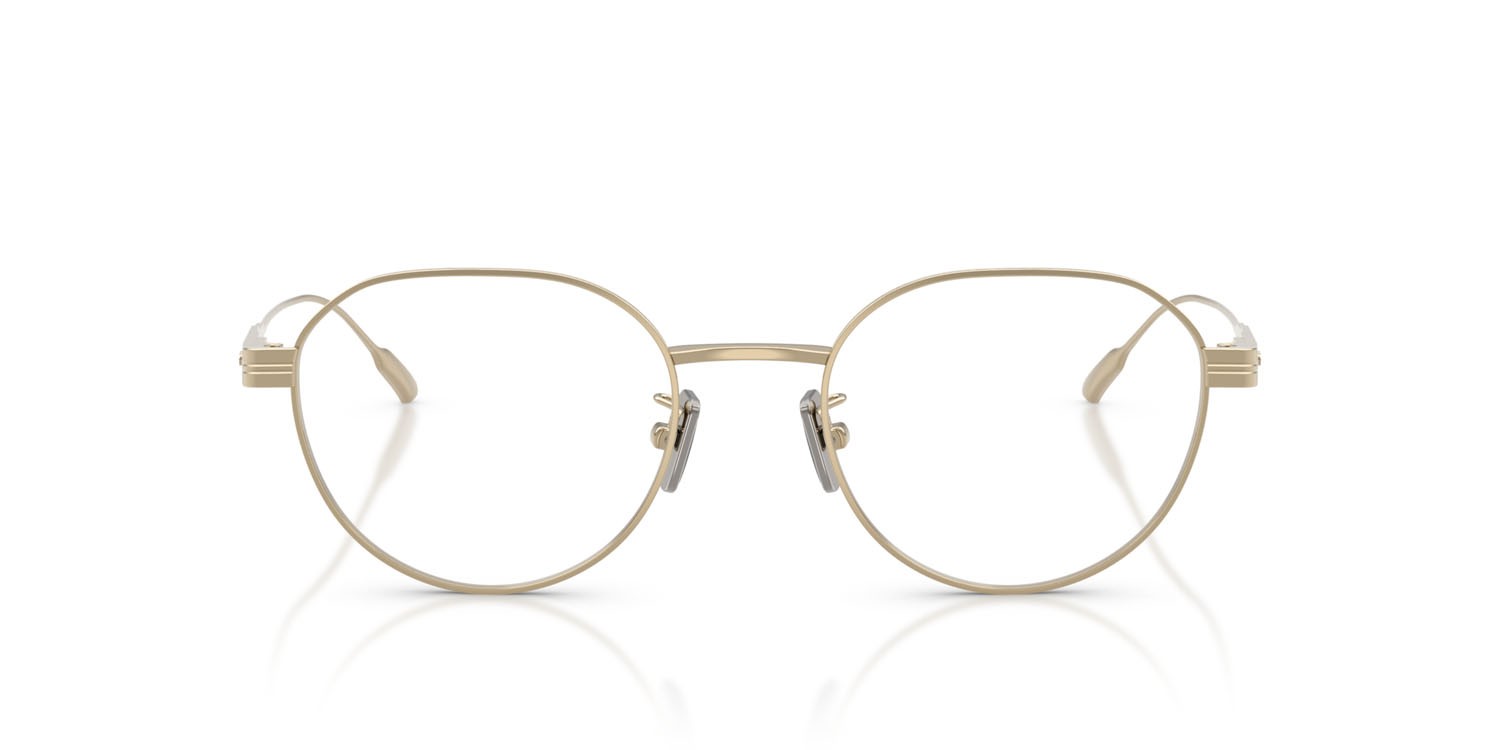 Eyeglasses Moncler ME 1007TD (1007) color oro pallido lucido shape round lenses lente demo