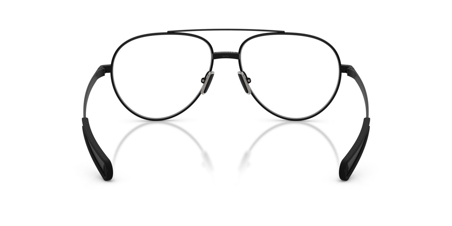 Eyeglasses Moncler ME 1008 (1001) color nero opaco shape aviator lenses lente demo