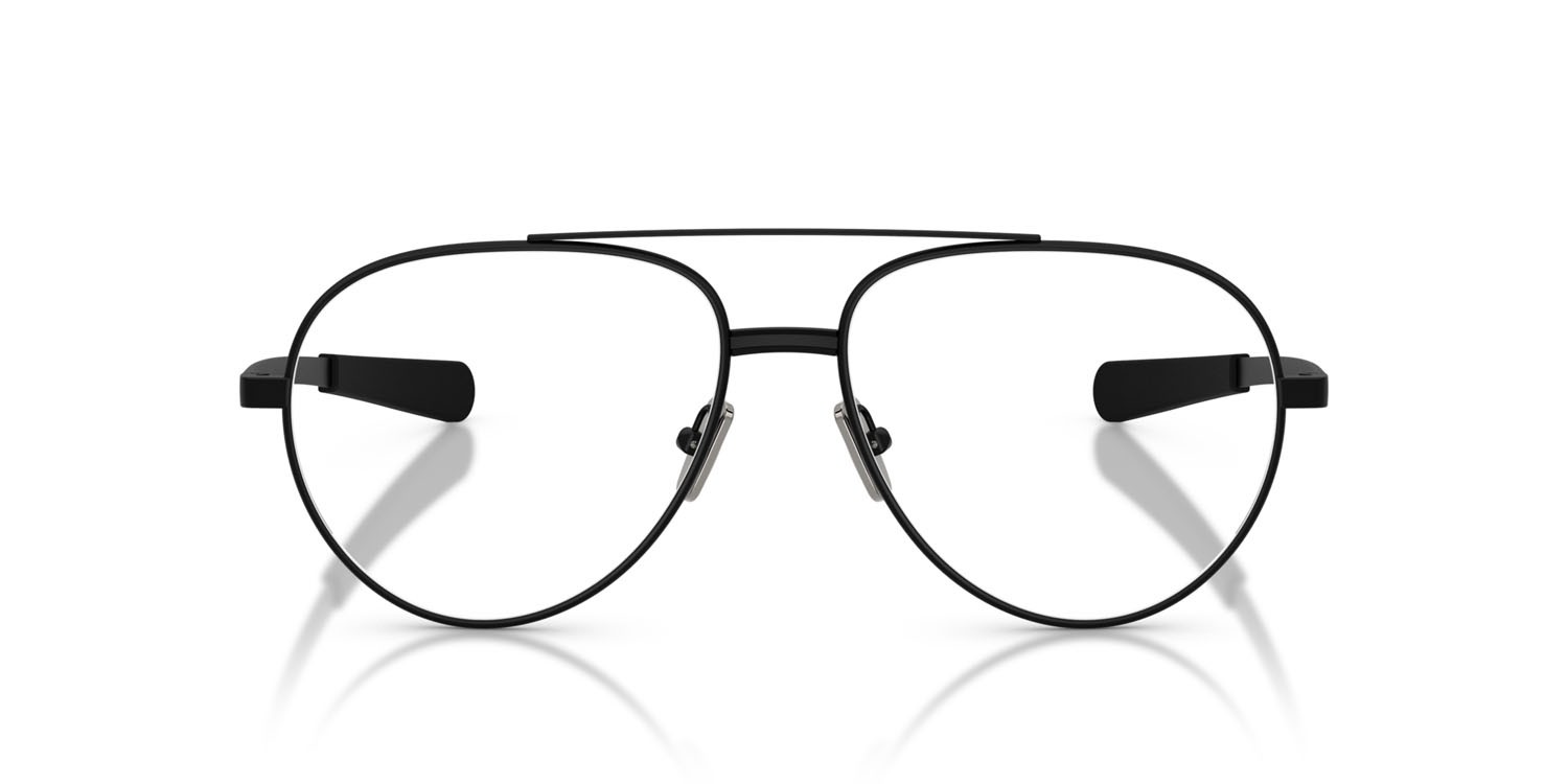 Eyeglasses Moncler ME 1008 (1001) color nero opaco shape aviator lenses lente demo
