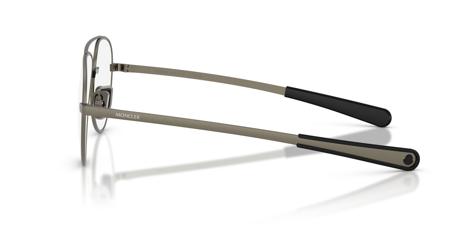 Eyeglasses Moncler ME 1008 (1002) color matte anthracite shape aviator lenses lente demo