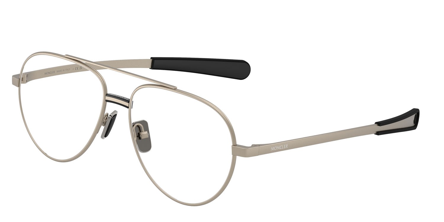 Eyeglasses Moncler ME 1008 (1003) color bronzo opaco shape aviator lenses lente demo