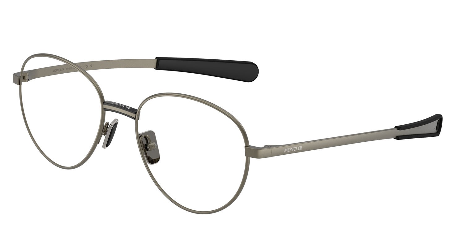 Eyeglasses Moncler ME 1009 (1002) color matte anthracite shape round lenses lente demo