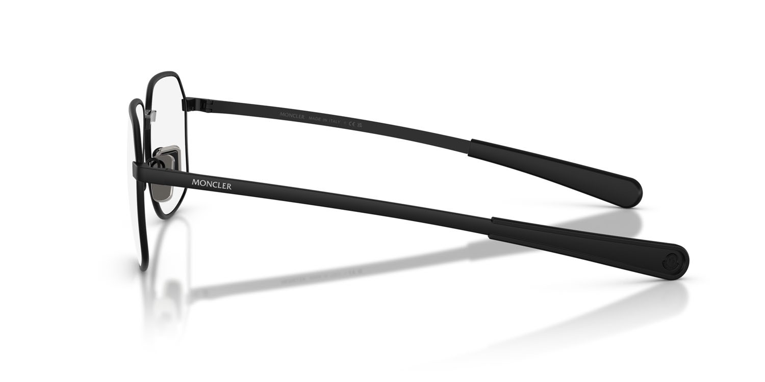 Eyeglasses Moncler ME 1010 (1001) color nero opaco shape rectangle lenses lente demo
