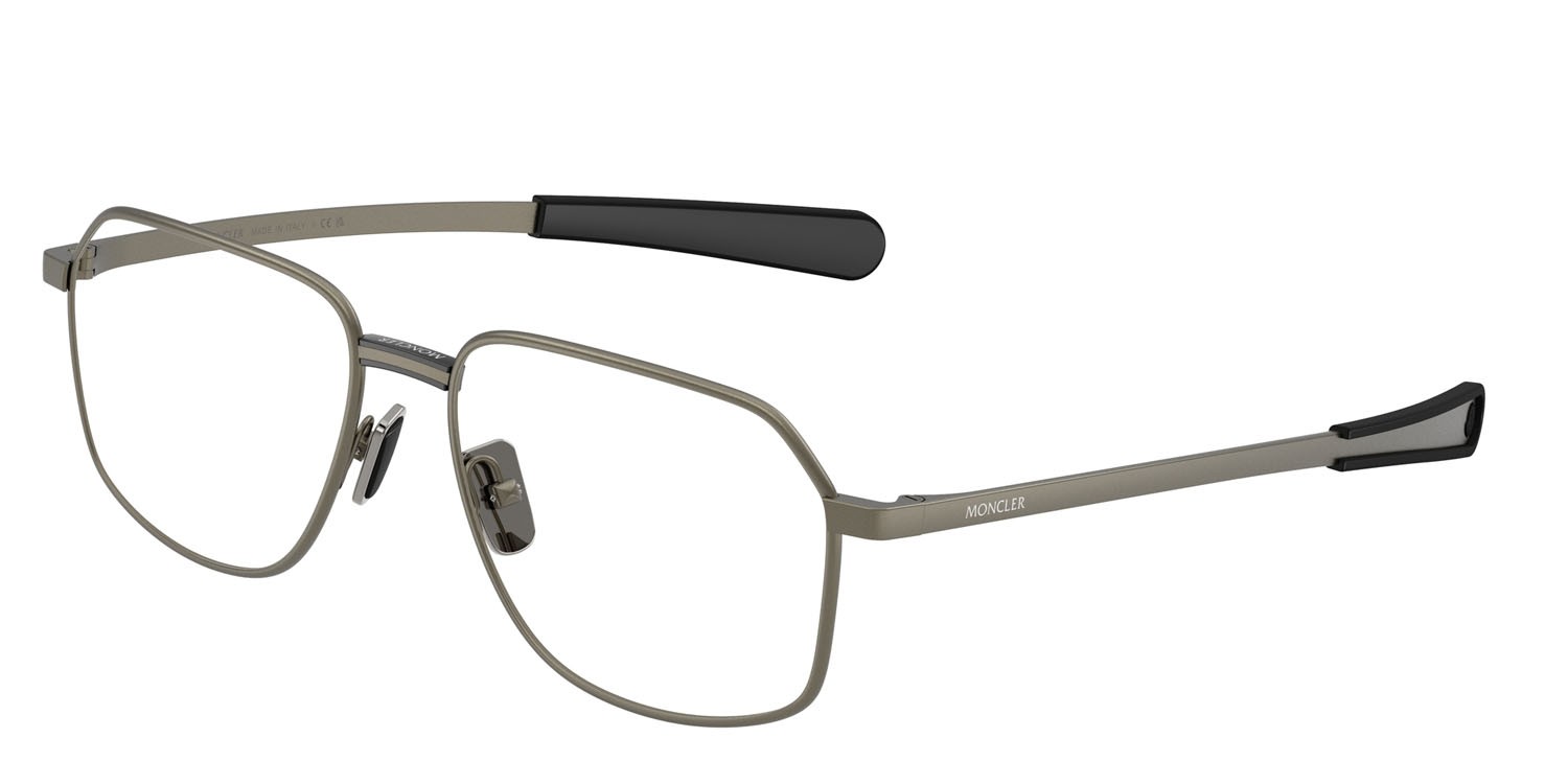 Eyeglasses Moncler ME 1010 (1002) color matte anthracite shape rectangle lenses lente demo