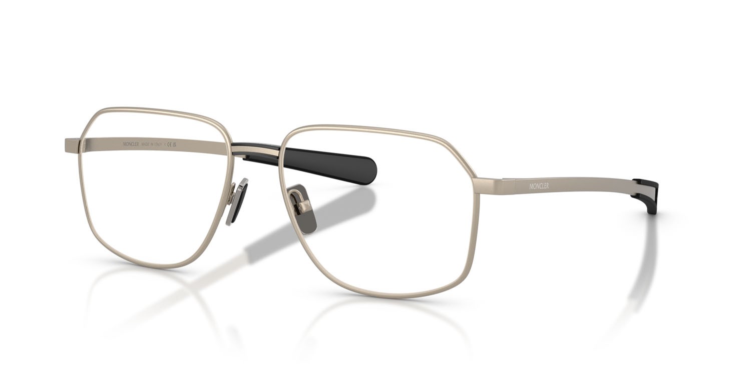 Eyeglasses Moncler ME 1010 (1003) color bronzo opaco shape rectangle lenses lente demo