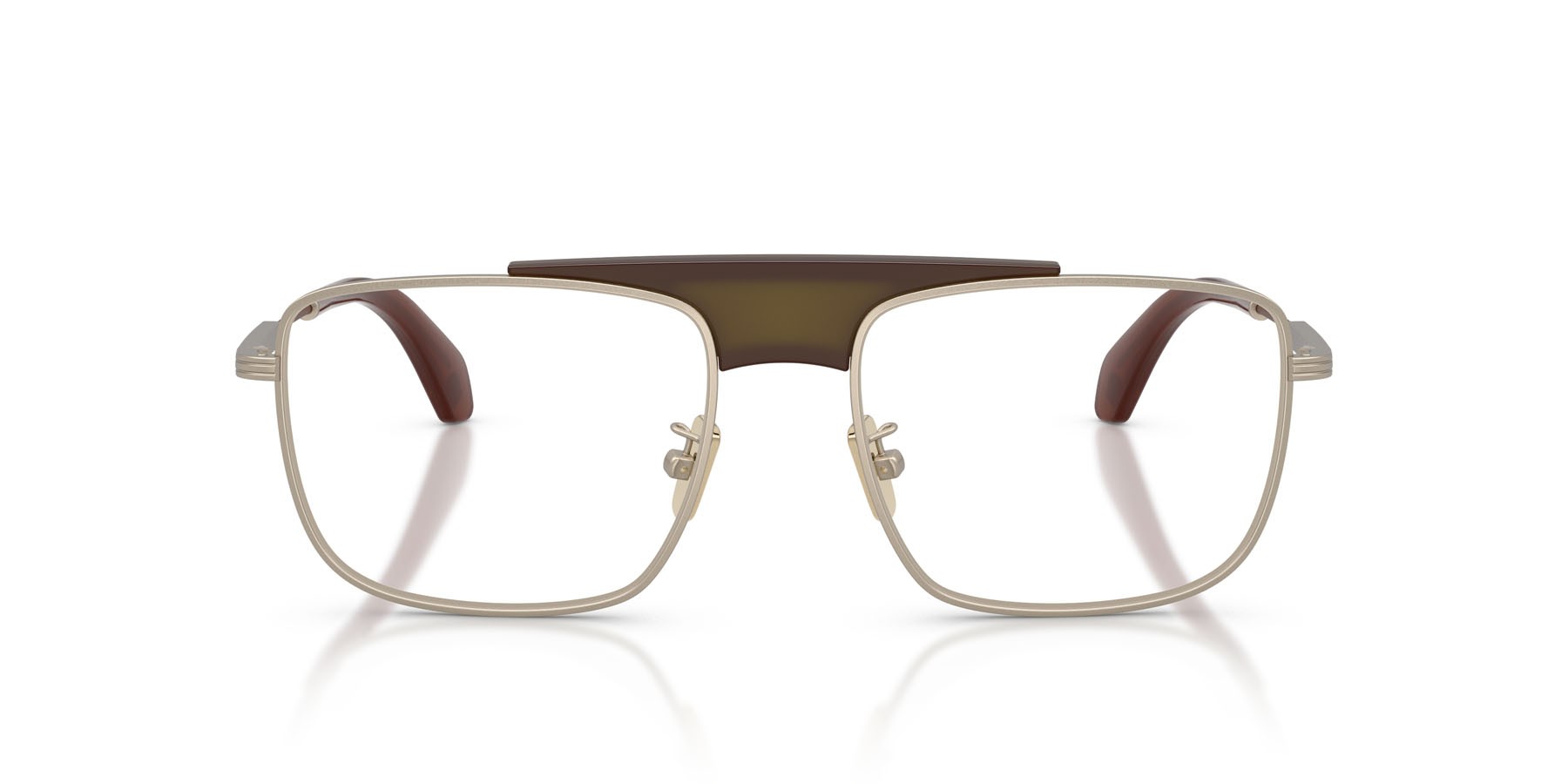 Eyeglasses Moncler ME 1011 (1003) color bronzo opaco shape rectangle lenses lente demo