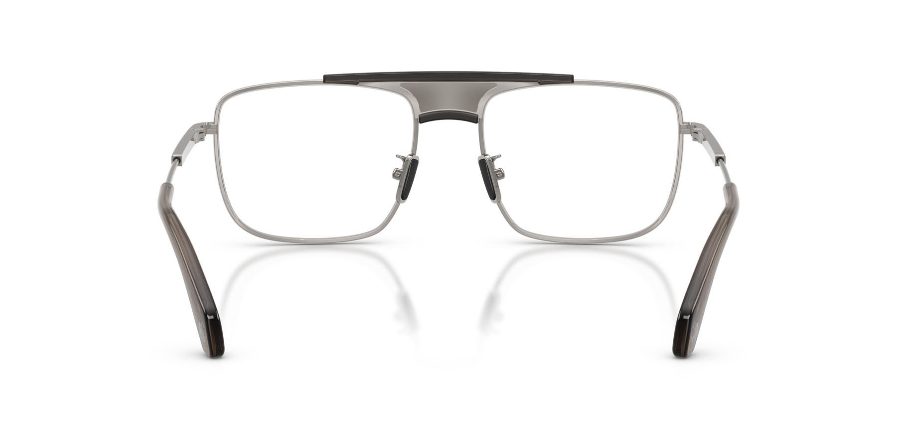 Eyeglasses Moncler ME 1011 (1005) color gunmetal lucido shape rectangle lenses lente demo