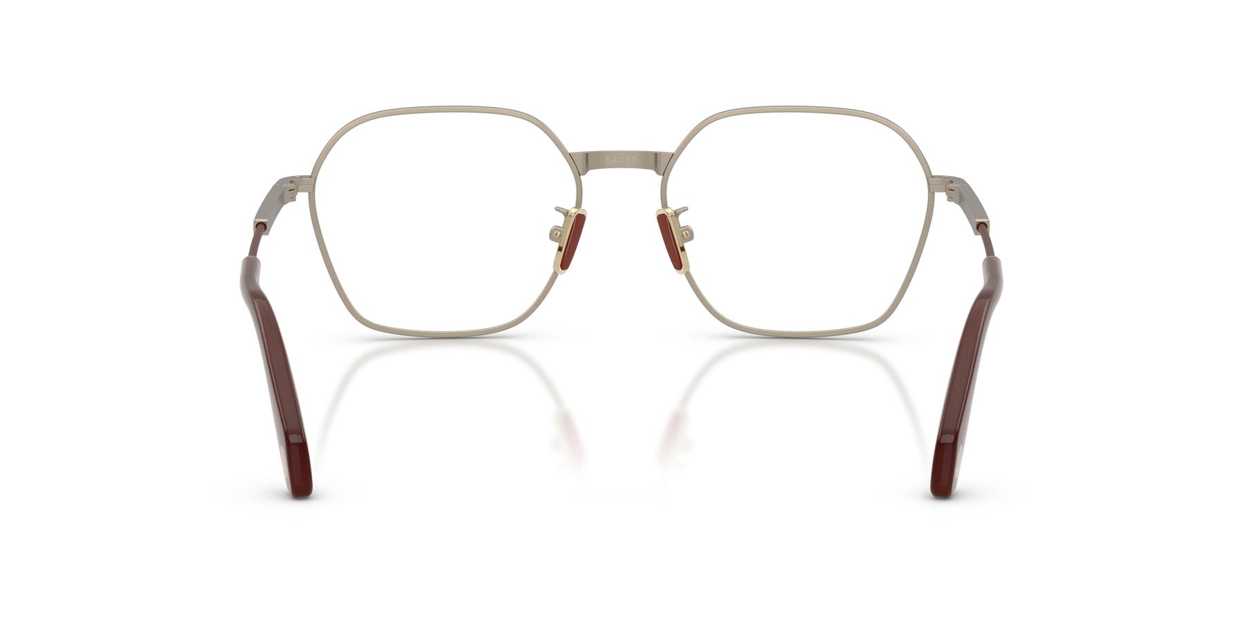 Eyeglasses Moncler ME 1012 (1003) color bronzo opaco shape irregular lenses lente demo