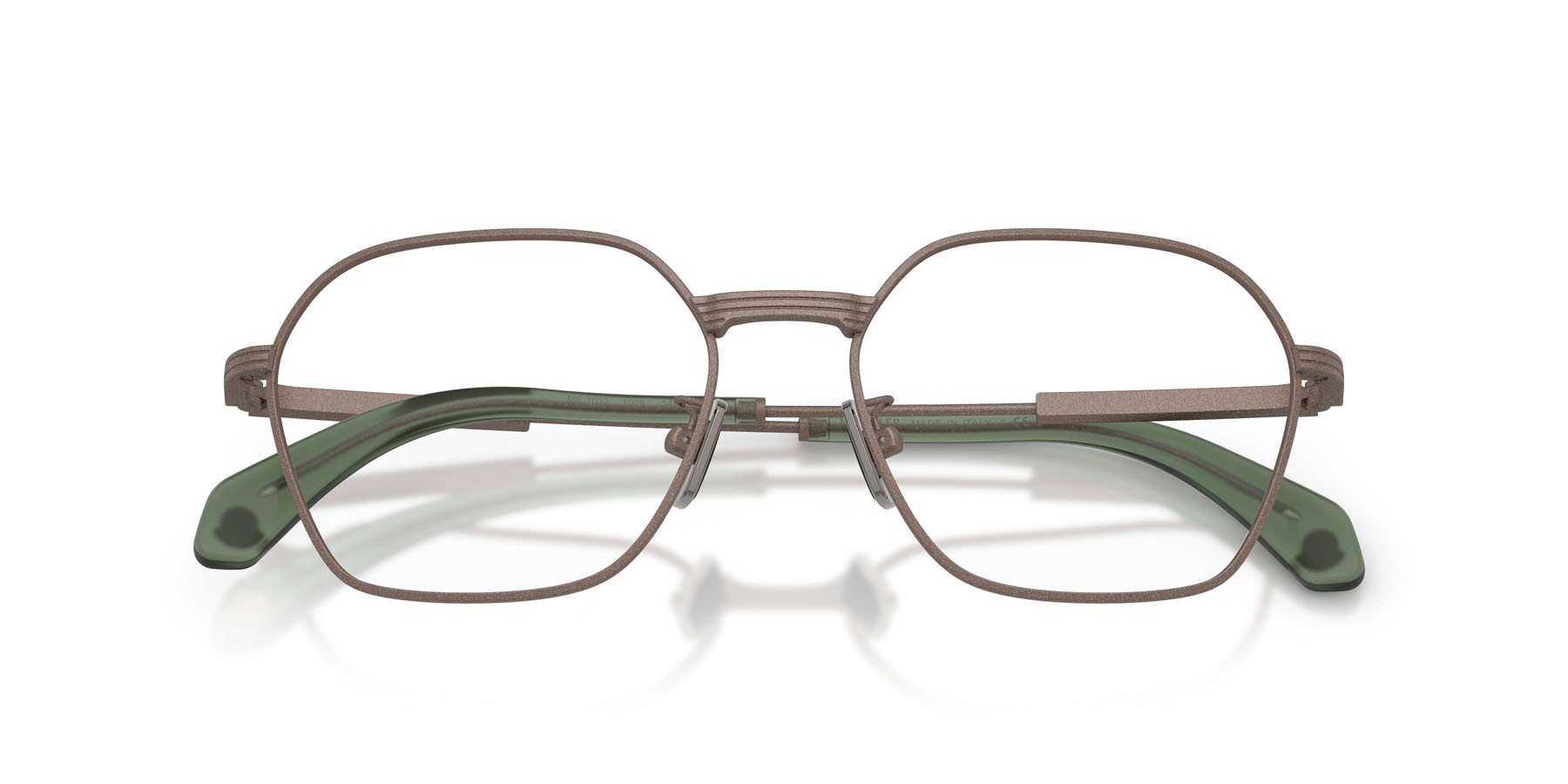 Eyeglasses Moncler ME 1012 (1025) color grigio talpa opaco shape irregular lenses lente demo