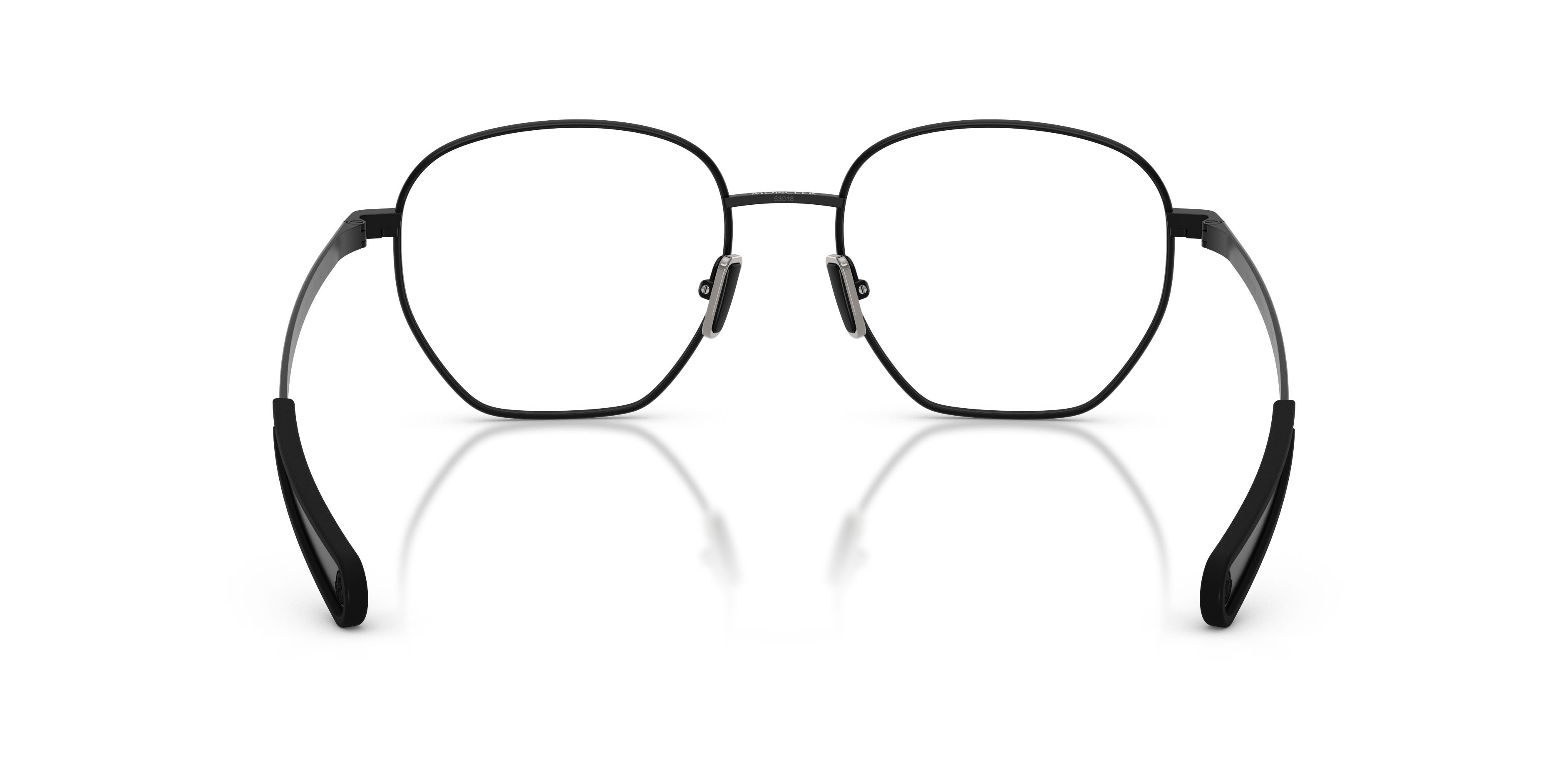 Eyeglasses Moncler ME 1015 (1001) color nero opaco shape oval lenses lente demo
