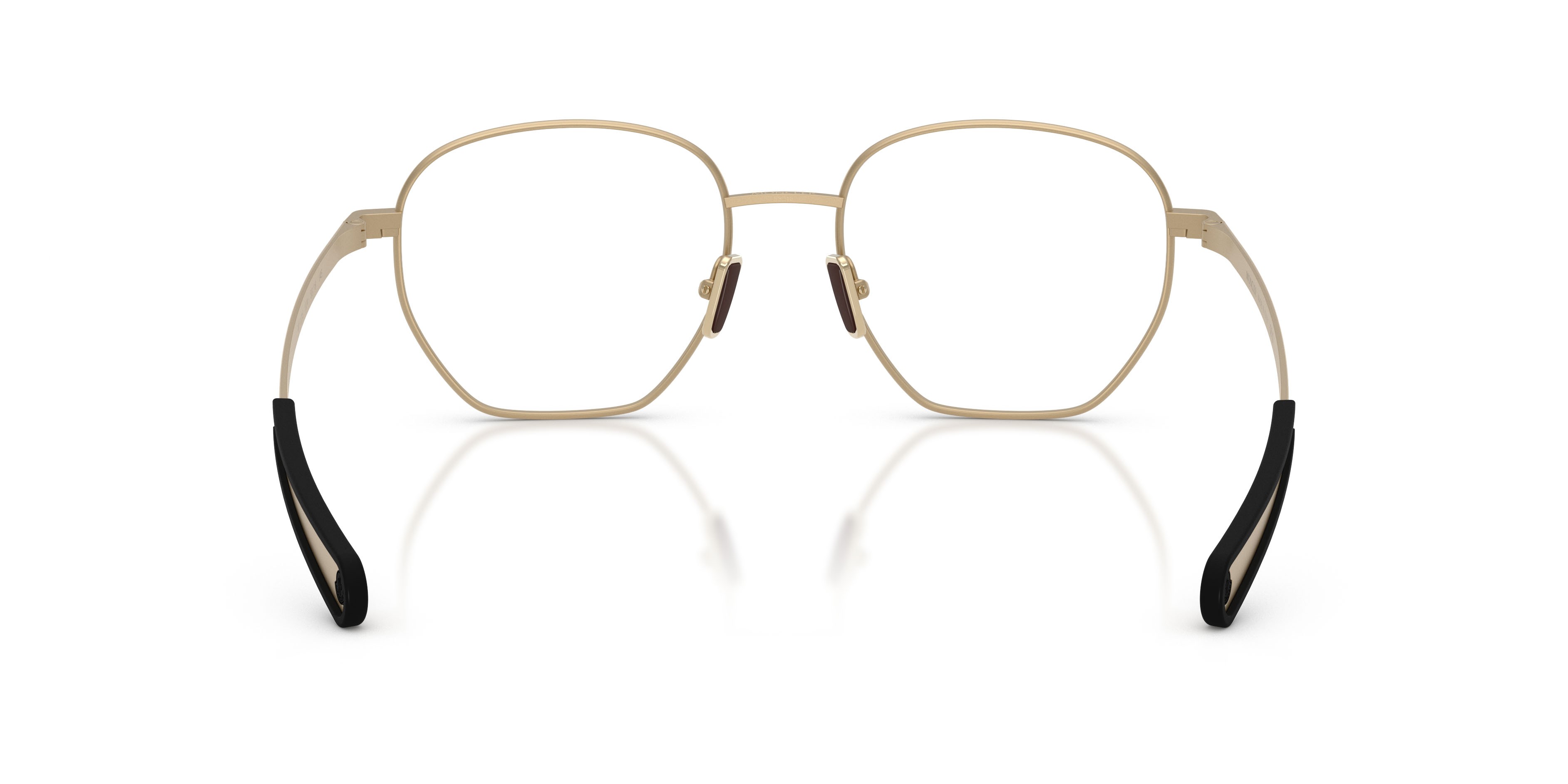 Eyeglasses Moncler ME 1015 (1024) color oro pallido opaco shape oval lenses lente demo