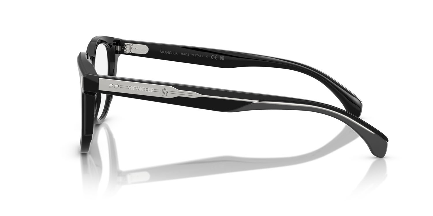 Eyeglasses Moncler ME 2002 (3001) color nero lucido shape square lenses lente demo