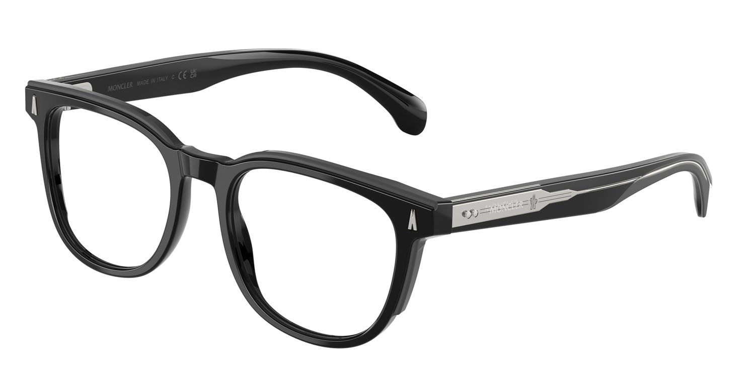Brillen Moncler ME 2002F (3001) farbe nero lucido form quadratisch gläser lente demo