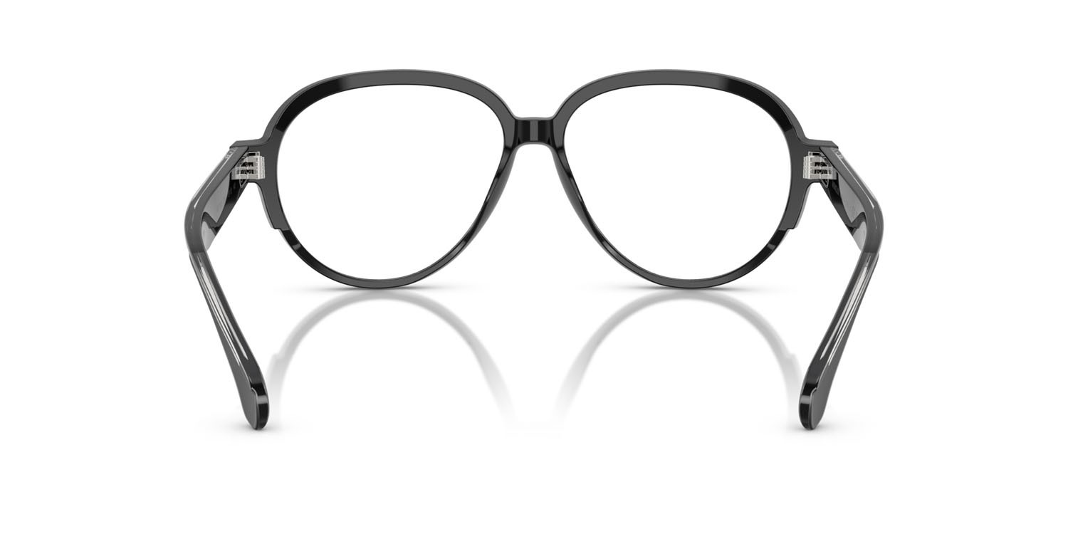 Eyeglasses Moncler ME 2003 (3001) color nero lucido shape aviator lenses lente demo