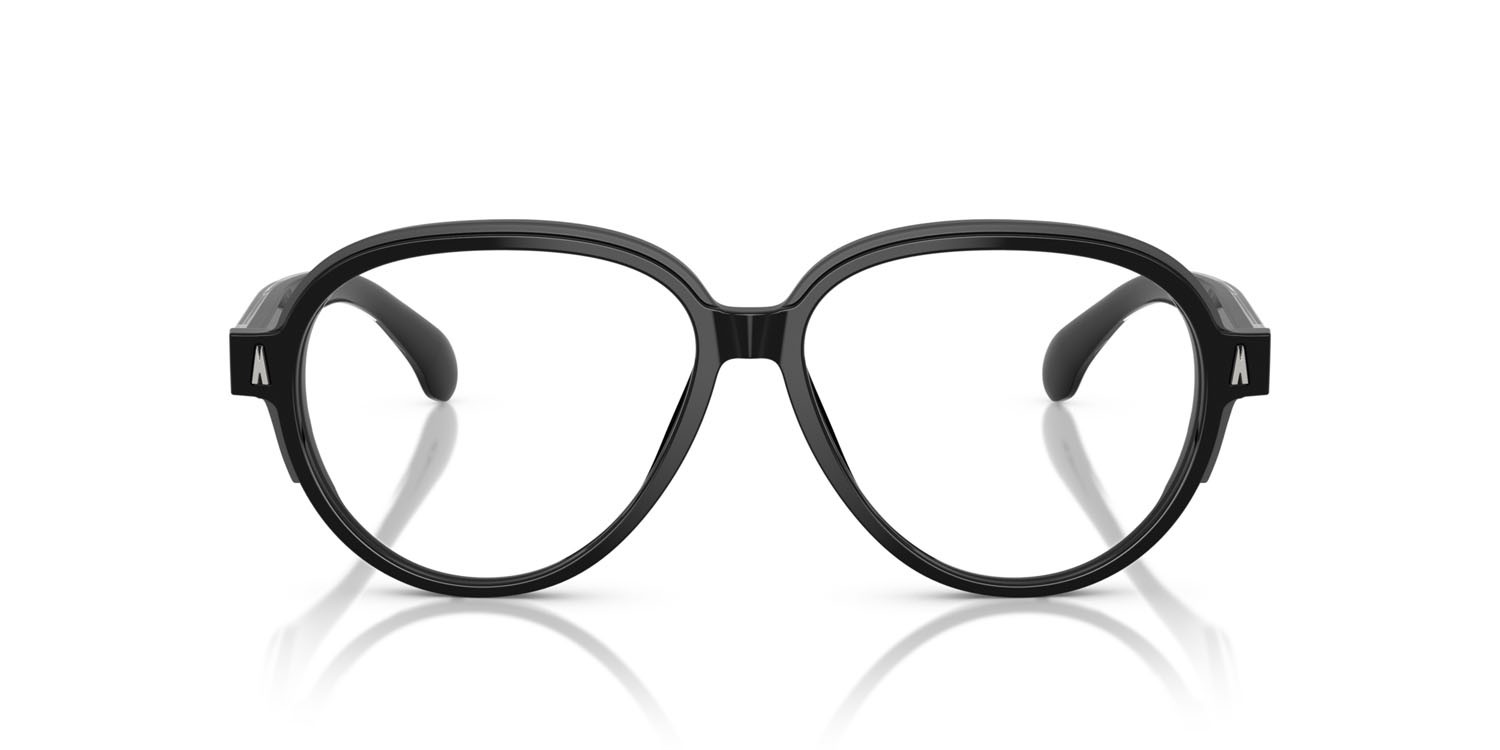 Eyeglasses Moncler ME 2003 (3001) color nero lucido shape aviator lenses lente demo