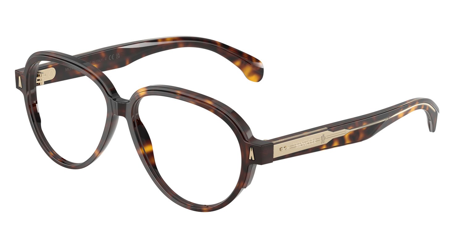 Eyeglasses Moncler ME 2003 (3002) color tartarugato marrone shape aviator lenses lente demo