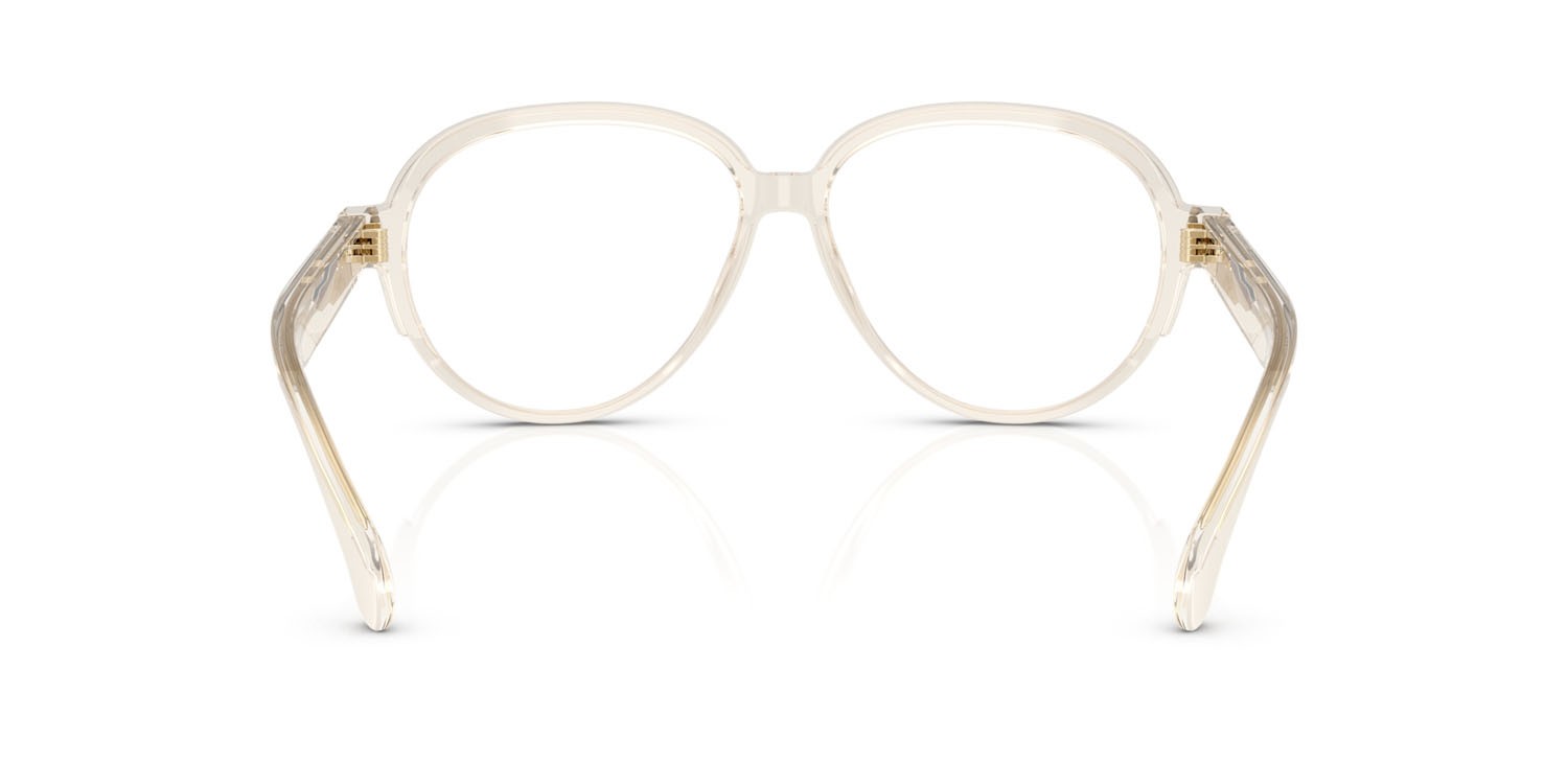 Eyeglasses Moncler ME 2003 (3003) color burro trasparente shape aviator lenses lente demo