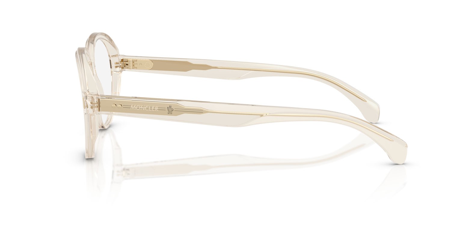 Eyeglasses Moncler ME 2003 (3003) color burro trasparente shape aviator lenses lente demo