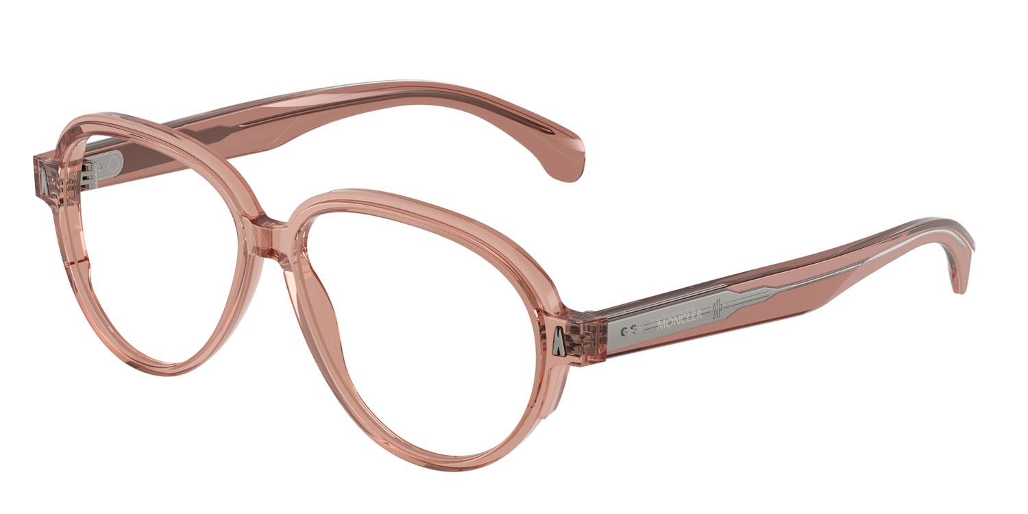Eyeglasses Moncler ME 2003 (3008) color rosa trasparente shape aviator lenses lente demo