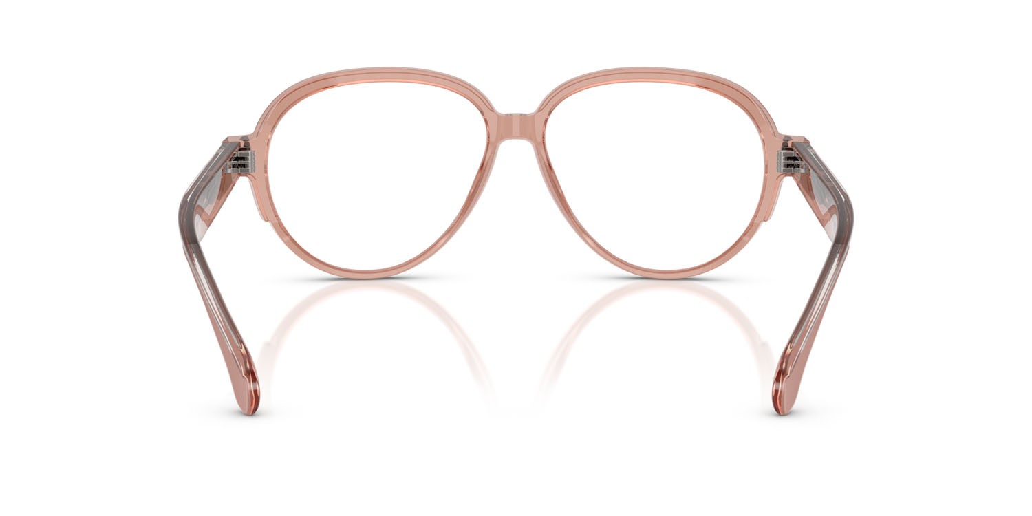 Eyeglasses Moncler ME 2003 (3008) color rosa trasparente shape aviator lenses lente demo