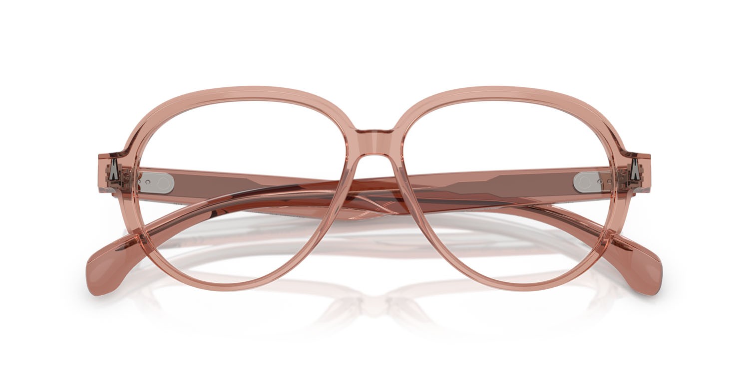 Eyeglasses Moncler ME 2003 (3008) color rosa trasparente shape aviator lenses lente demo