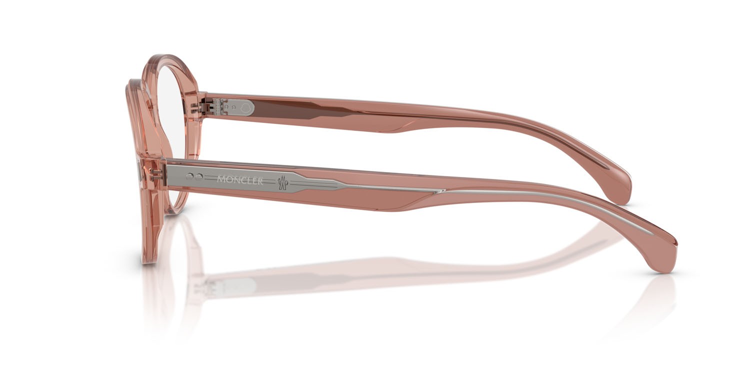 Brillen Moncler ME 2003F (3008) farbe rosa trasparente form aviator gläser lente demo