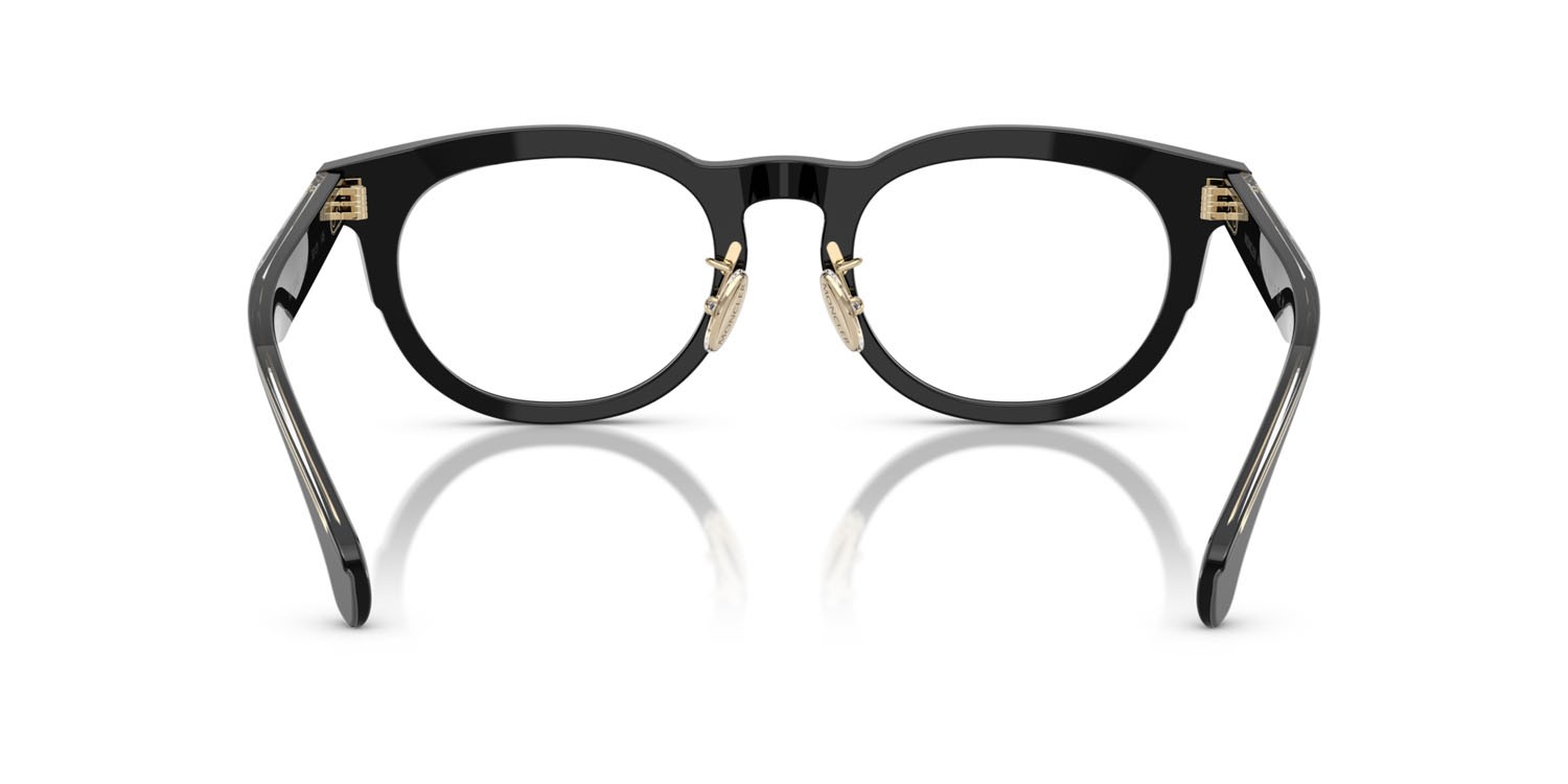Eyeglasses Moncler ME 2004D (3001) color nero lucido shape pantos lenses lente demo
