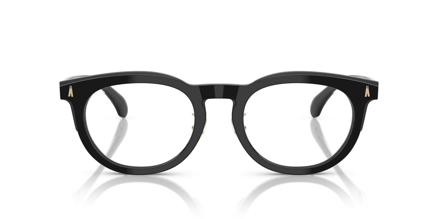 Eyeglasses Moncler ME 2004D (3001) color nero lucido shape pantos lenses lente demo