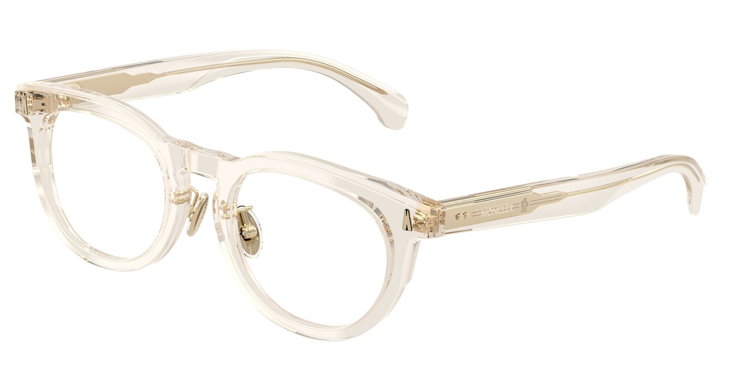 Eyeglasses Moncler ME 2004D (3003) color burro trasparente shape pantos lenses lente demo