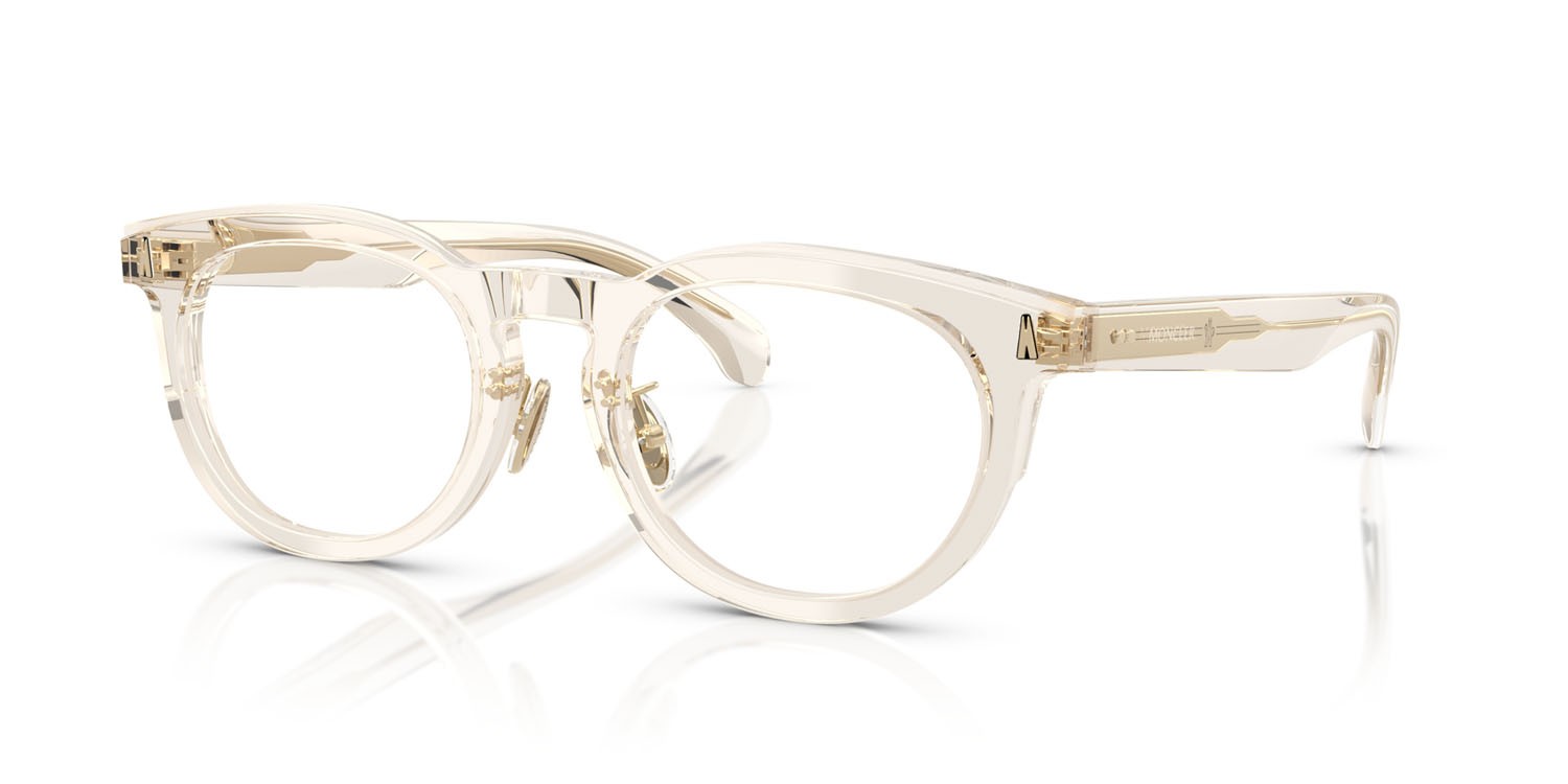 Eyeglasses Moncler ME 2004D (3003) color burro trasparente shape pantos lenses lente demo