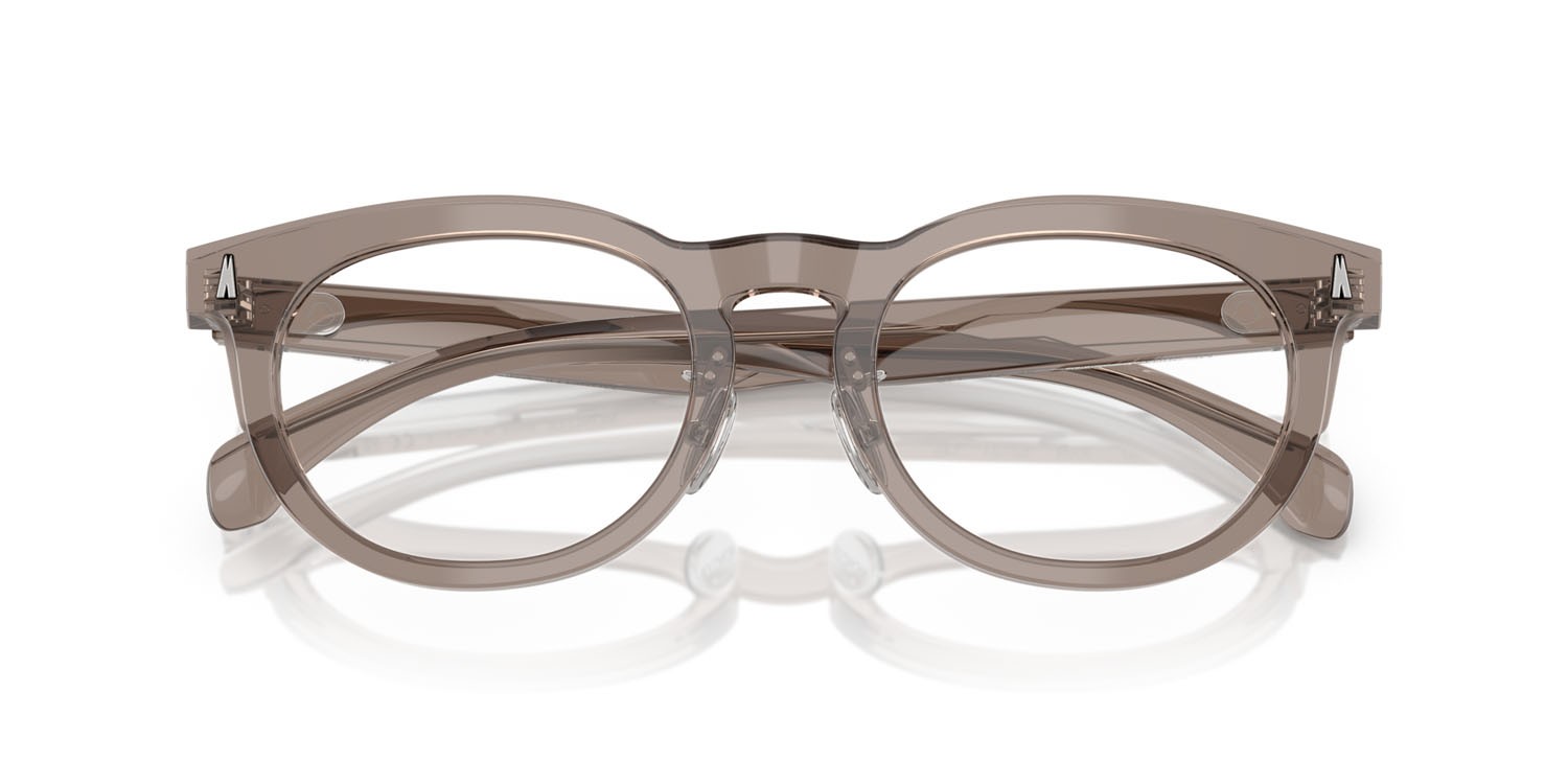 Eyeglasses Moncler ME 2004D (3009) color grigio scuro trasparente shape pantos lenses lente demo