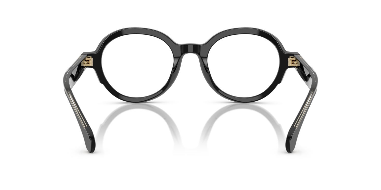 Eyeglasses Moncler ME 2005 (3001) color nero lucido shape round lenses lente demo