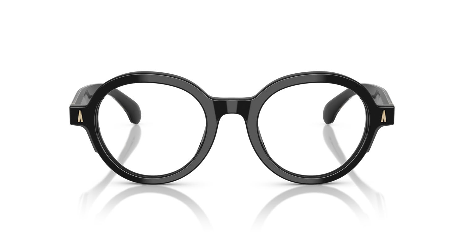 Eyeglasses Moncler ME 2005 (3001) color nero lucido shape round lenses lente demo