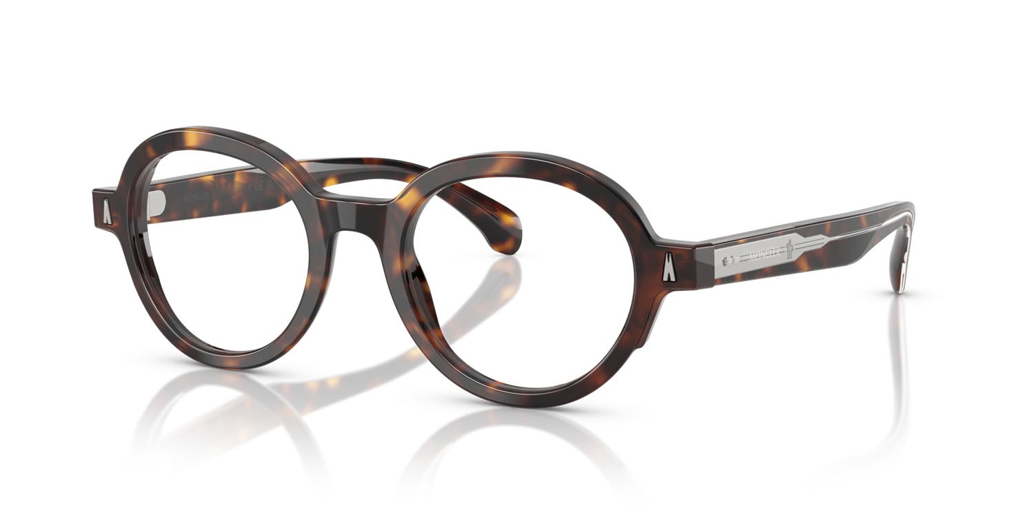 Eyeglasses Moncler ME 2005 (3002) color tartarugato marrone shape round lenses lente demo