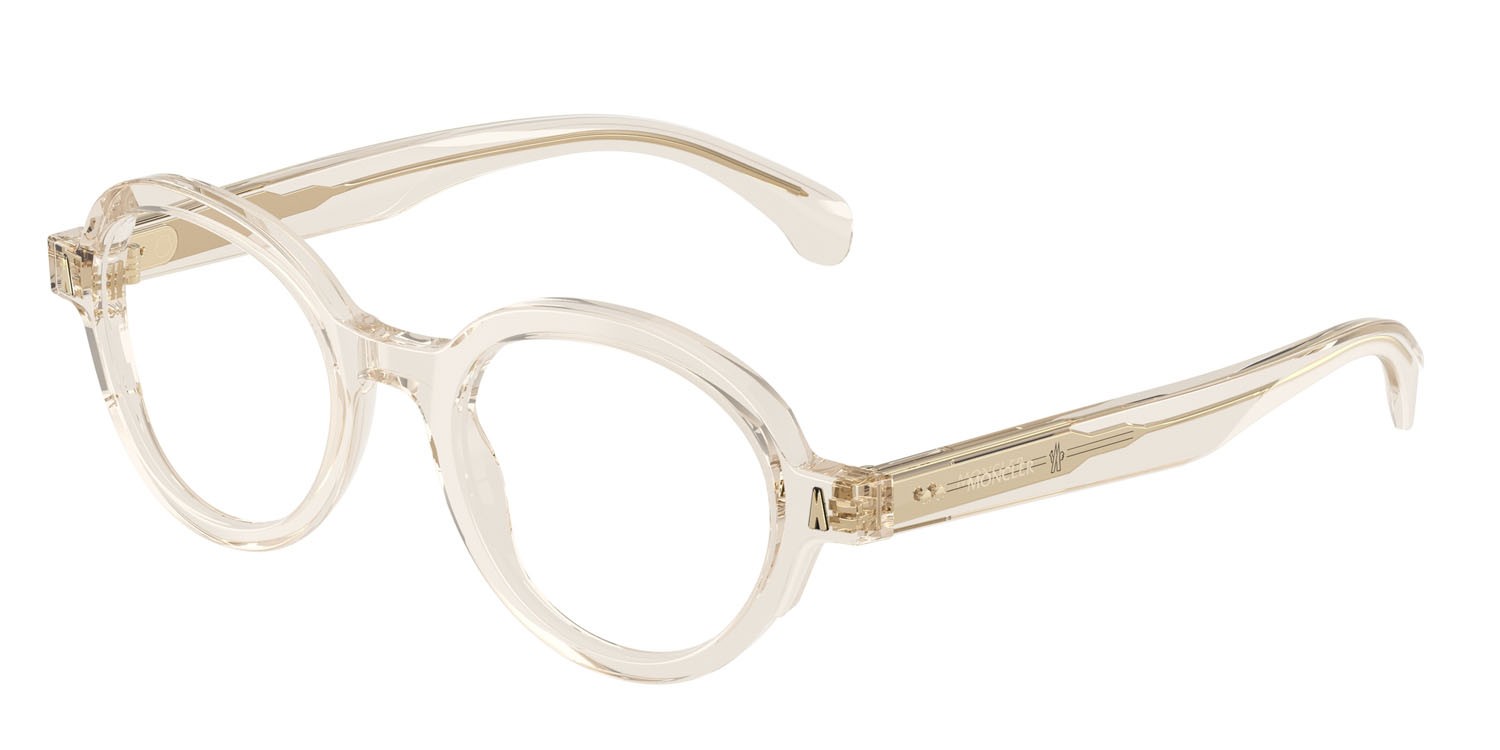 Eyeglasses Moncler ME 2005 (3003) color burro trasparente shape round lenses lente demo