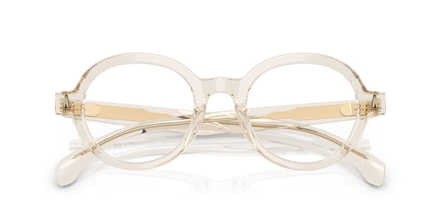 Eyeglasses Moncler ME 2005 (3003) color burro trasparente shape round lenses lente demo
