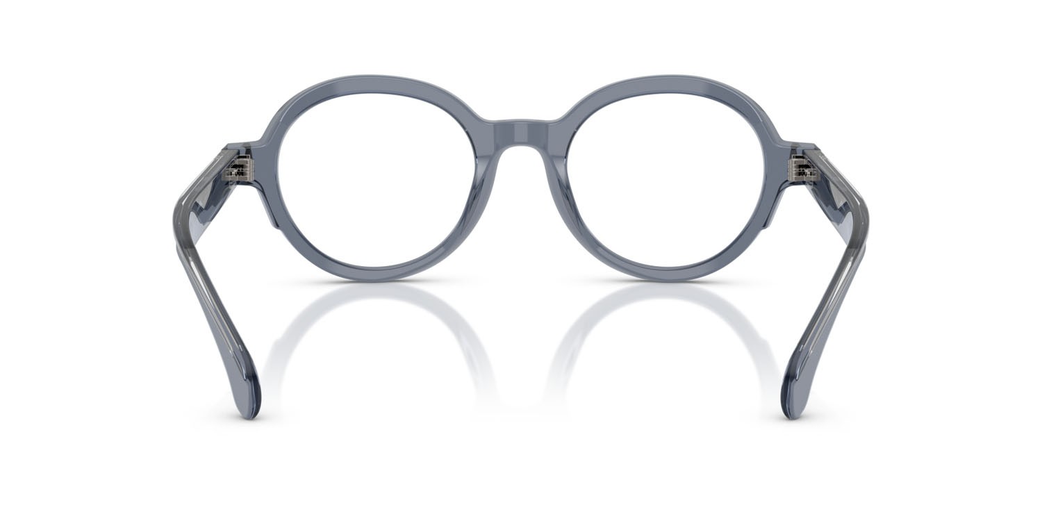 Eyeglasses Moncler ME 2005 (3007) color blu trasparente shape round lenses lente demo