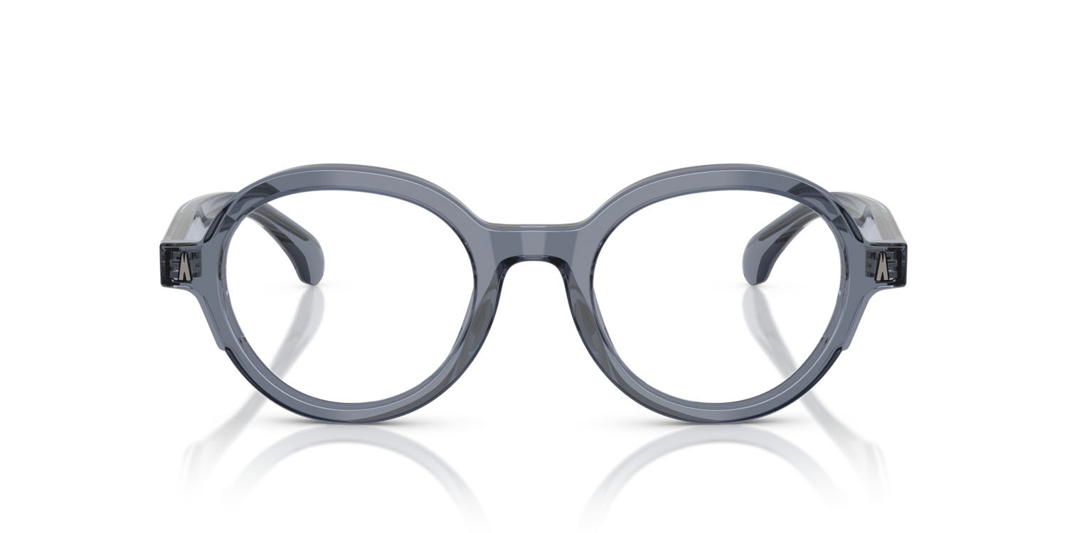 Eyeglasses Moncler ME 2005 (3007) color blu trasparente shape round lenses lente demo